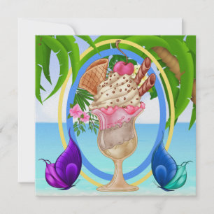 Paradise Beach Party Invitation
