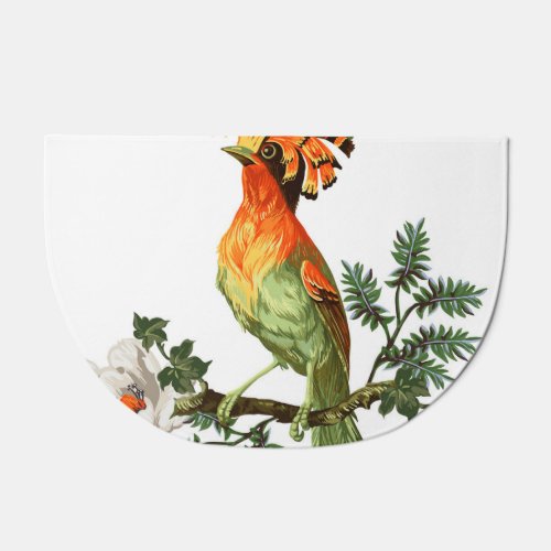 Paradise Birds Exotic Floral Background Doormat