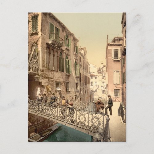 Paradise Bridge Venice Italy Postcard