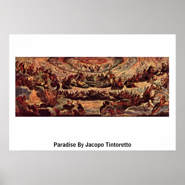 Paradise By Jacopo Tintoretto Poster (Front)