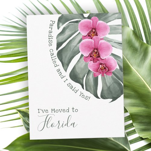 Paradise Called Tropical Orchids Ive Moved Postcard