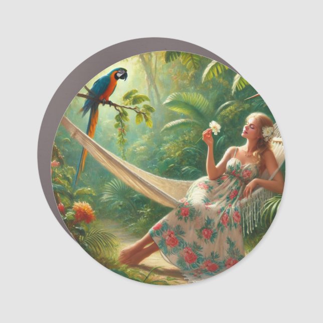 paradise car magnet (Front)