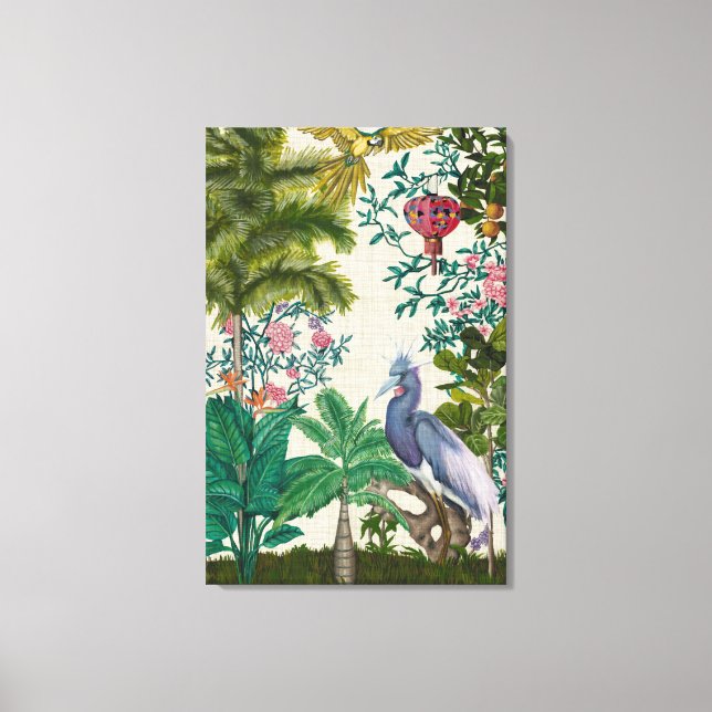 Paradise Chinoiserie 2 Canvas Print (Front)