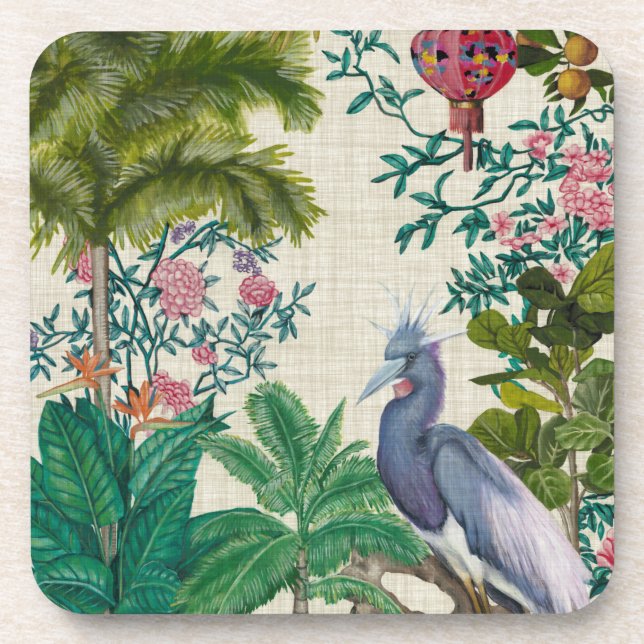 Paradise Chinoiserie Beverage Coaster (Front)