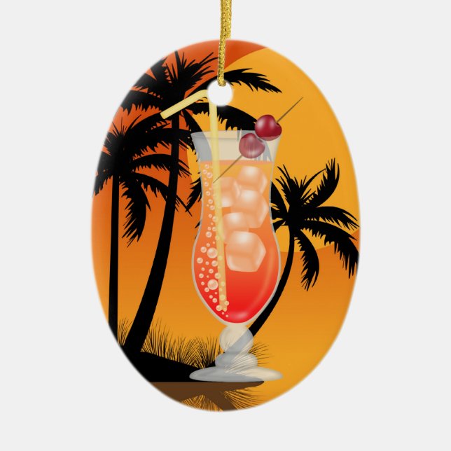 Paradise Cocktail Decor / Favor / Ornament (Front)