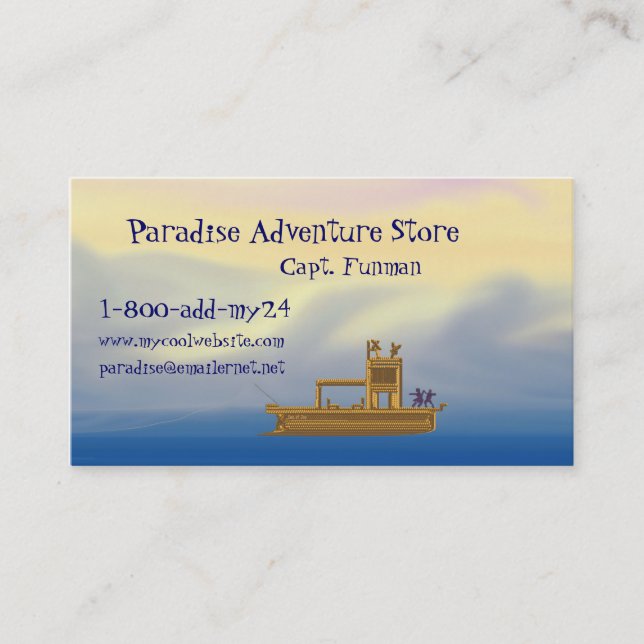 Paradise Color Business Card (Front)