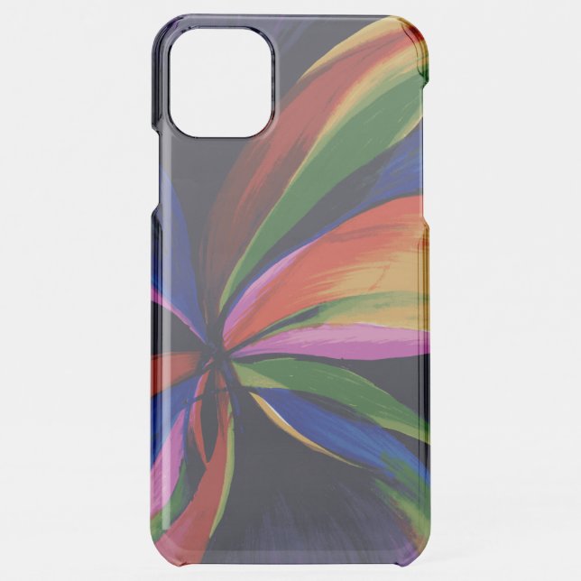 Paradise Colorful Abstract iPhone 6+ Clear Case (Back)