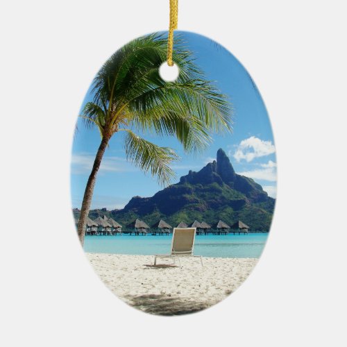 Paradise Does Exist Ceramic Ornament