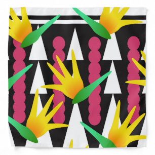 Paradise Floral African Motif Tribal Bandana