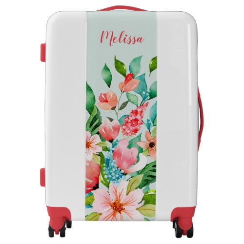 Paradise Floral Monogram Luggage