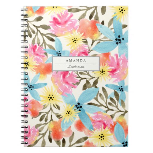 Paradise Floral Print Notebook