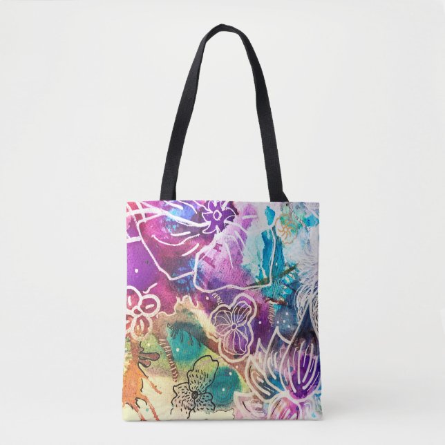 Paradise Floral Tote Bag (Front)