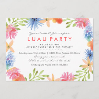 Paradise Flowers Retirement Party Invite