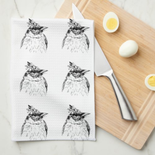 Paradise Flycatcher Dishtowel Kitchen Towel
