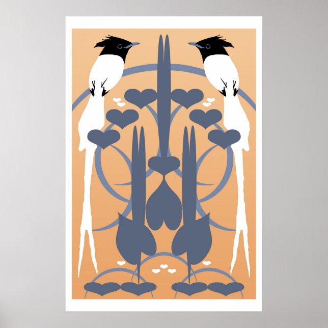 Paradise Flycatchers Poster (Front)