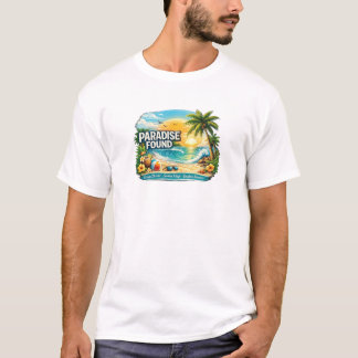 Paradise Found Tropical Beach Sunset T-Shirt