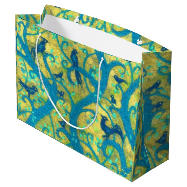 Paradise garden large gift bag (Back Angled)