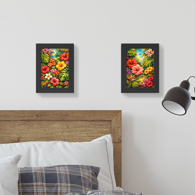 Paradise Garden Wall Prints (Bedroom)