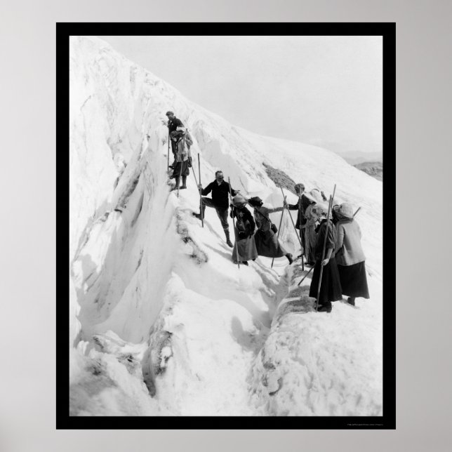 Paradise Glacier Climbing 1921 Poster (Front)