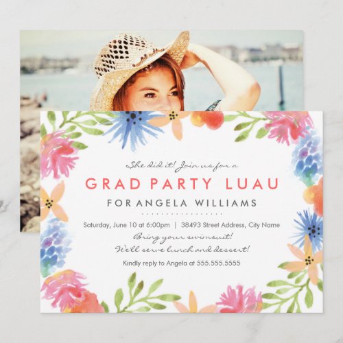 Paradise Birthday Luau Invite