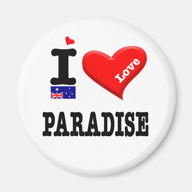 PARADISE - I Love Magnet (Front)