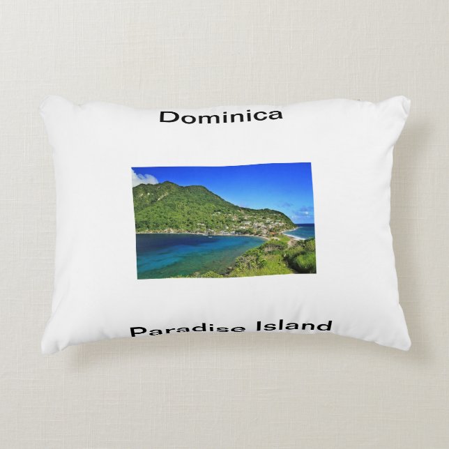 Paradise Island/ Dominica/Dominique Nature Island Accent Pillow (Front)