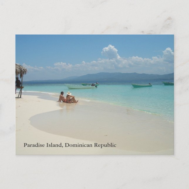 Paradise Island Dominican Republic Postcard (Front)