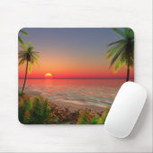 Paradise Island Mouse Pad (With Mouse)