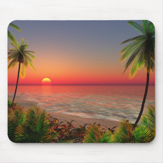 Paradise Island Mouse Pad (Front)