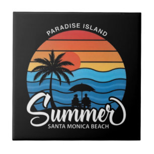 Paradise Island Santa Monica Beach-35307 Ceramic Tile