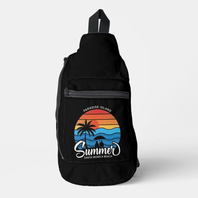 Paradise Island Santa Monica Beach-35307 Sling Bag (Front)