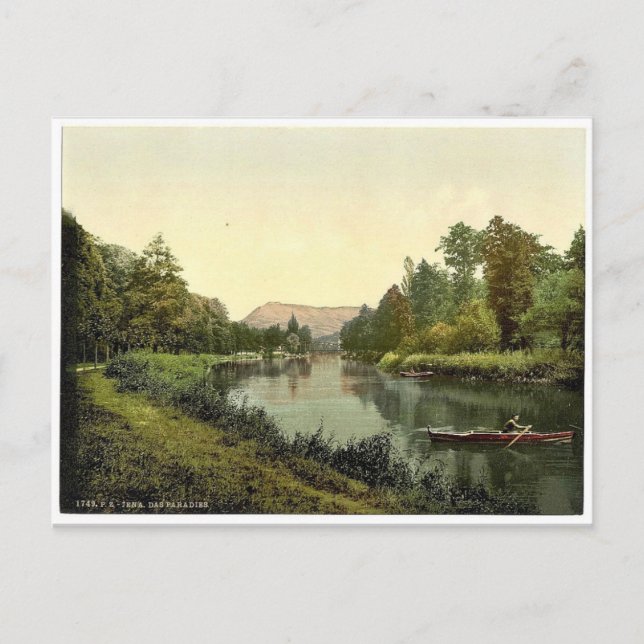 Paradise, Jena, Thuringia, Germany rare Photochrom Postcard (Front)