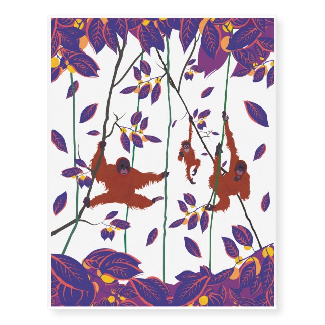 Paradise Jungle Temporary Tattoos (Front)