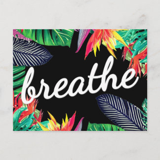 Paradise Law of Attraction Abundance Affirmation Postcard