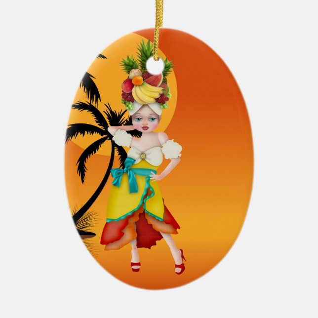 Paradise Lola - SRF Ceramic Ornament (Front)