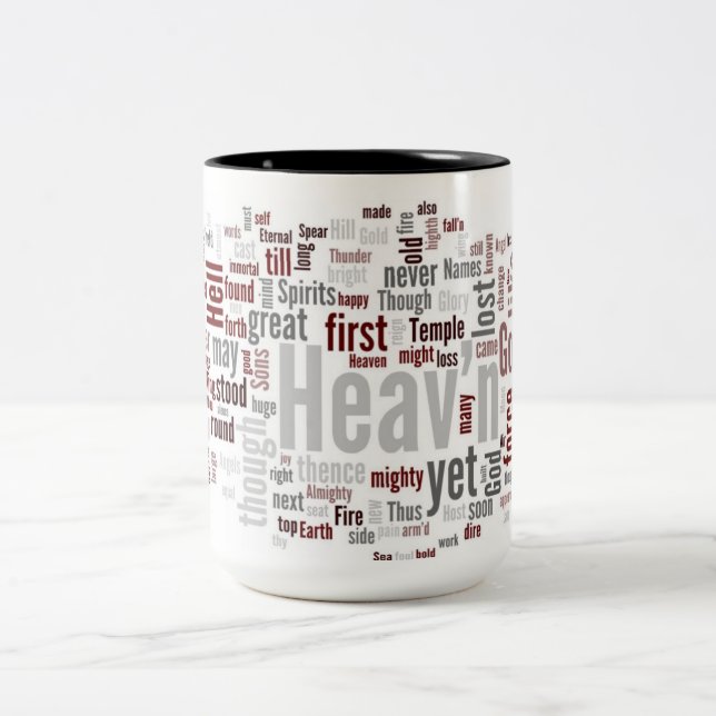 Paradise Lost Book I Two-Tone Coffee Mug (Center)