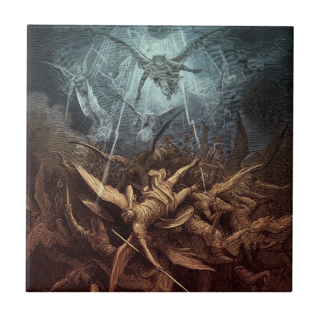 Paradise Lost: Fall Of The Rebel Angels Ceramic Tile (Front)