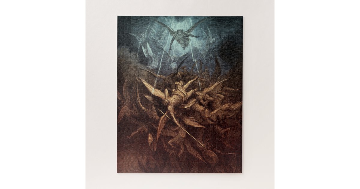 Paradise Lost: Fall Of The Rebel Angels Jigsaw Puzzle Zazzle