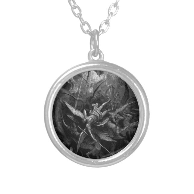Paradise Lost.jpg Silver Plated Necklace (Front)