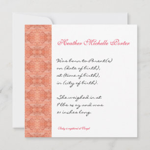 Paradise Modern Flower 1, Wedding Invitation