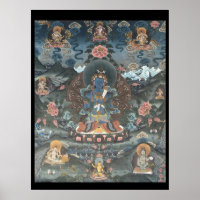 Paradise of Amitabha Tibetan Thangka Poster