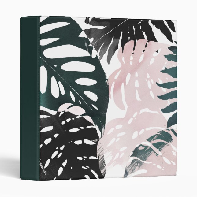 Paradise Palm Fronds 3 Ring Binder (Front/Spine)