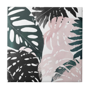 Paradise Palm Fronds Ceramic Tile