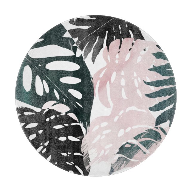 Paradise Palm Fronds Cutting Board (Front)