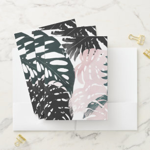 Paradise Palm Fronds Pocket Folder