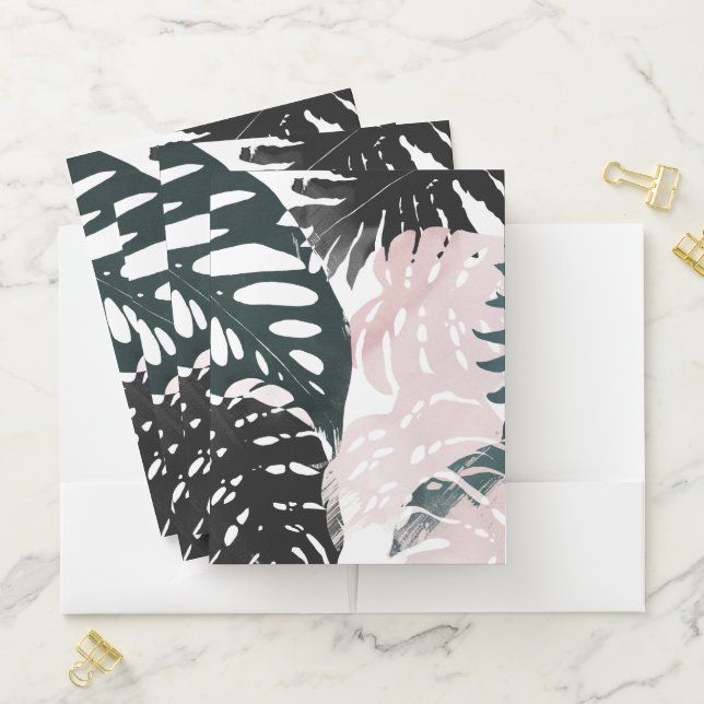 Paradise Palm Fronds Pocket Folder (In Situ)