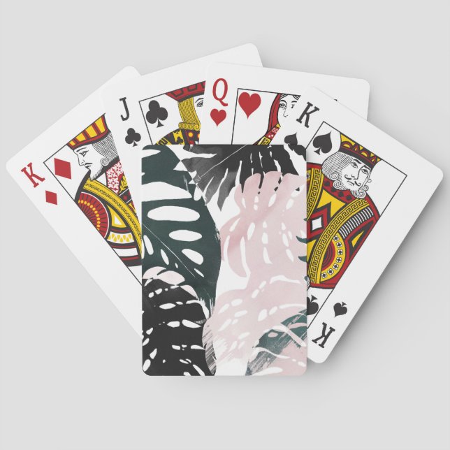 Paradise Palm Fronds Poker Cards (Back)