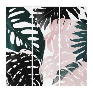 Paradise Palm Fronds Triptych