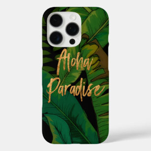 Paradise Palm Hawaiian Aloha- Multi and Gold iPhone 16 Pro Case