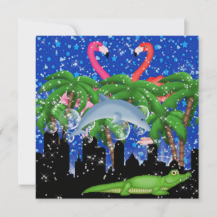 Paradise Party in Style Bright Lights - SRF Invitation